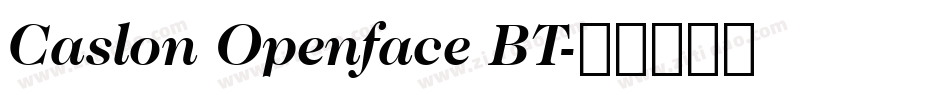 Caslon Openface BT字体转换